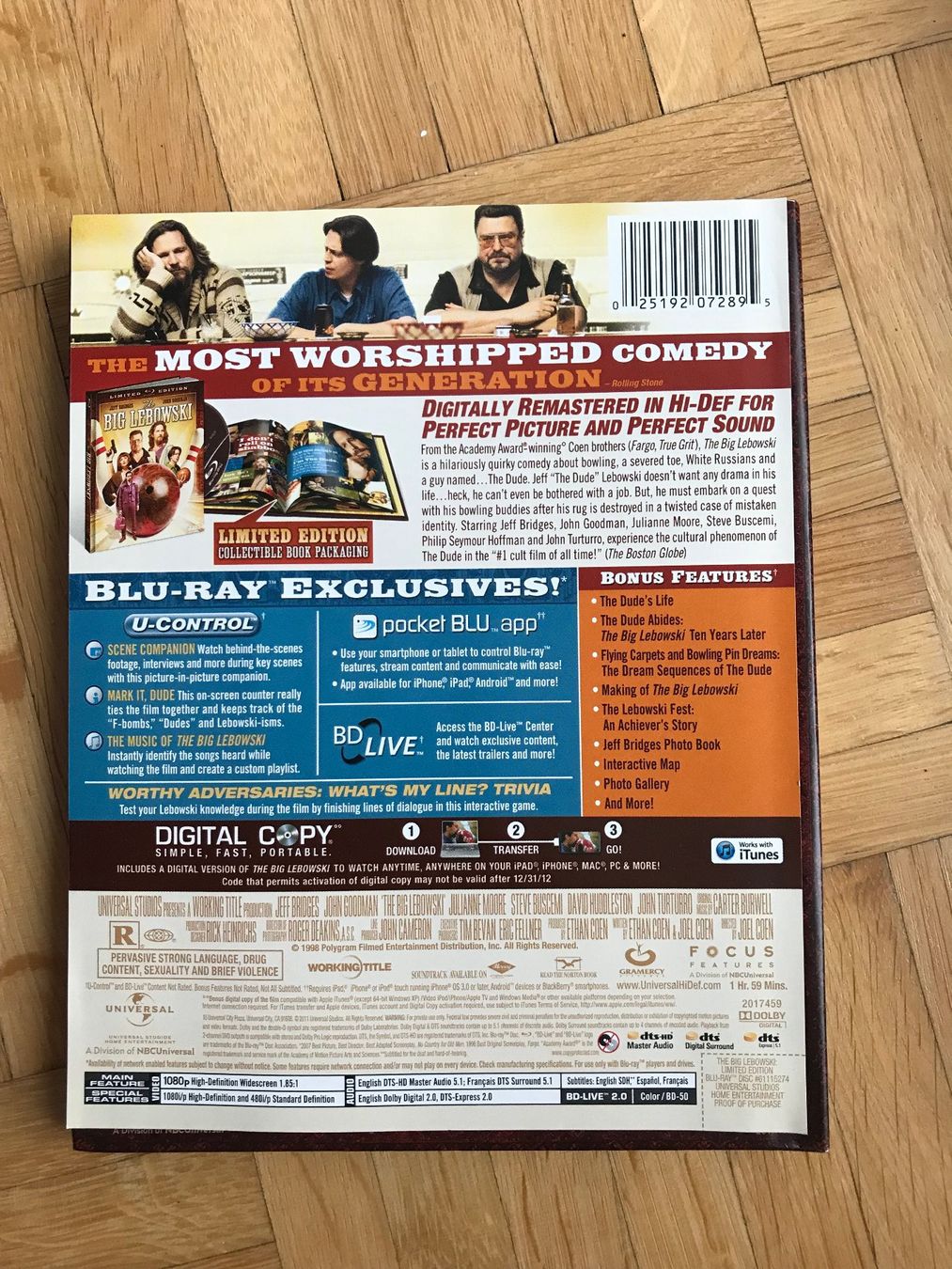 Tutti i DVDs: The Big Lebowski - ohne Digital Code - Digibook - Blu-ray – Nuovo (secondo la descrizione) da Zürich venduto da Malcom 5