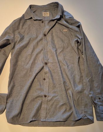 Graues Herrenhemd Vintage Clothing, Grösse L - Top Zustand!