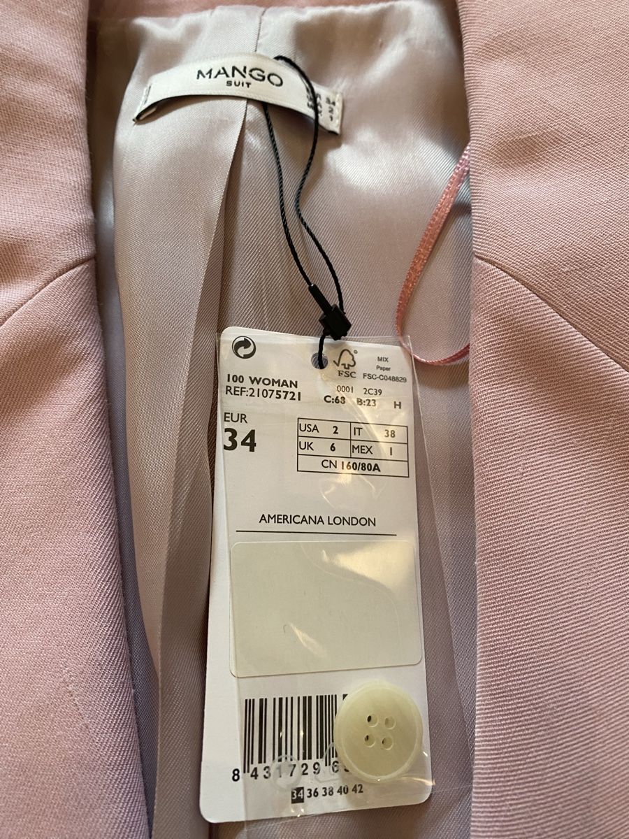 Mango Giacche: TopModischer Blazer v. mango, Gr. 34, rosa - neu! – Nuovo (secondo la descrizione) da Hittnau venduto da Birdie68 1