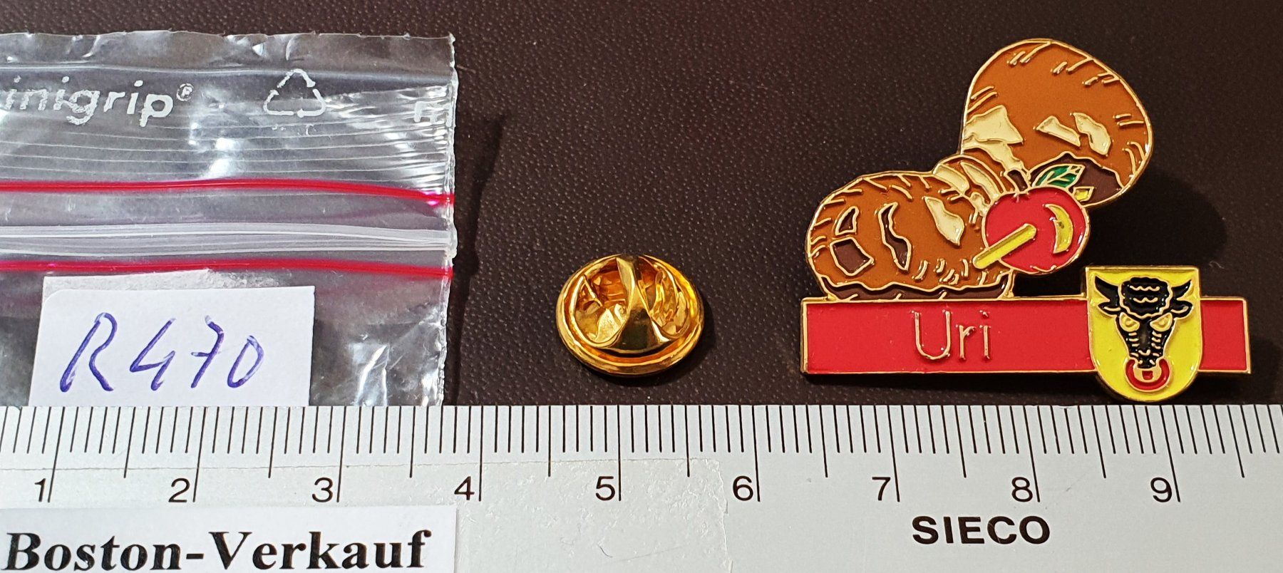 Placchette & Badge: R470 - Pin Brot Uri – Usato da Reinach BL venduto da Boston-Verkauf 1