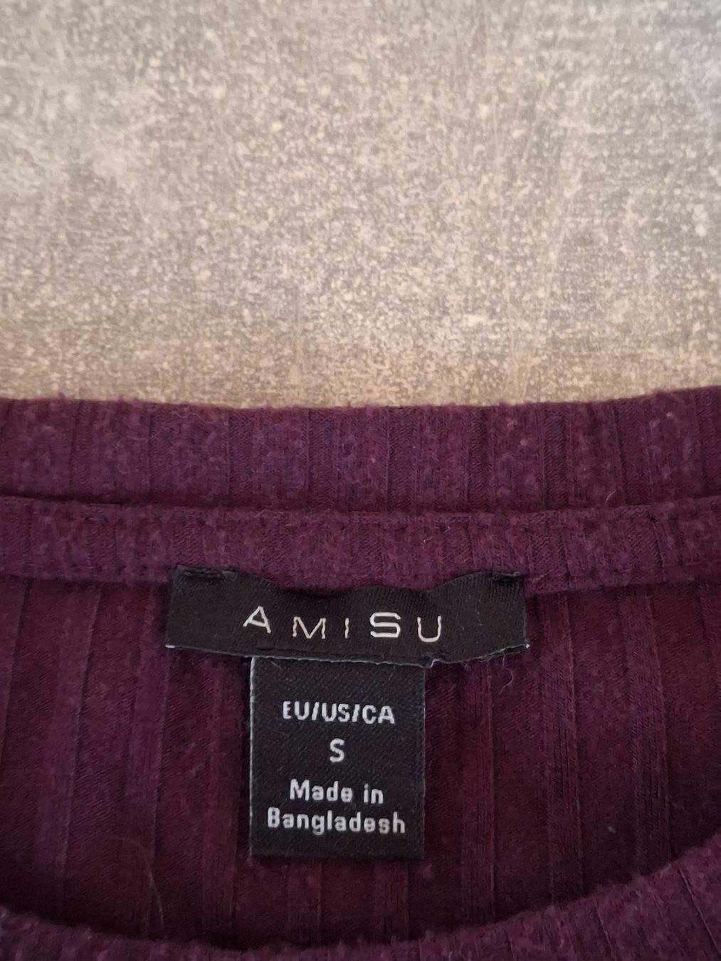 Pullover & Sweatshirts: Pull manches longues côtelé prune Amisu taille S – Gebraucht aus Villiers von san_jn5w 3