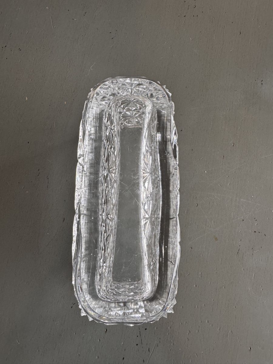 Vasi & Recipienti: Elegant Crystal Rectangular Vase - Perfect for Spring Flower – Usato da Zug venduto da Arina2 3