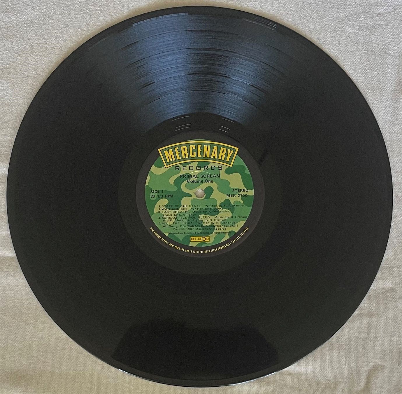 Dischi in vinile: Primal Scream - Volume One - LP - 1987 - US First Press NM – Usato da Uster venduto da Zardodel 2