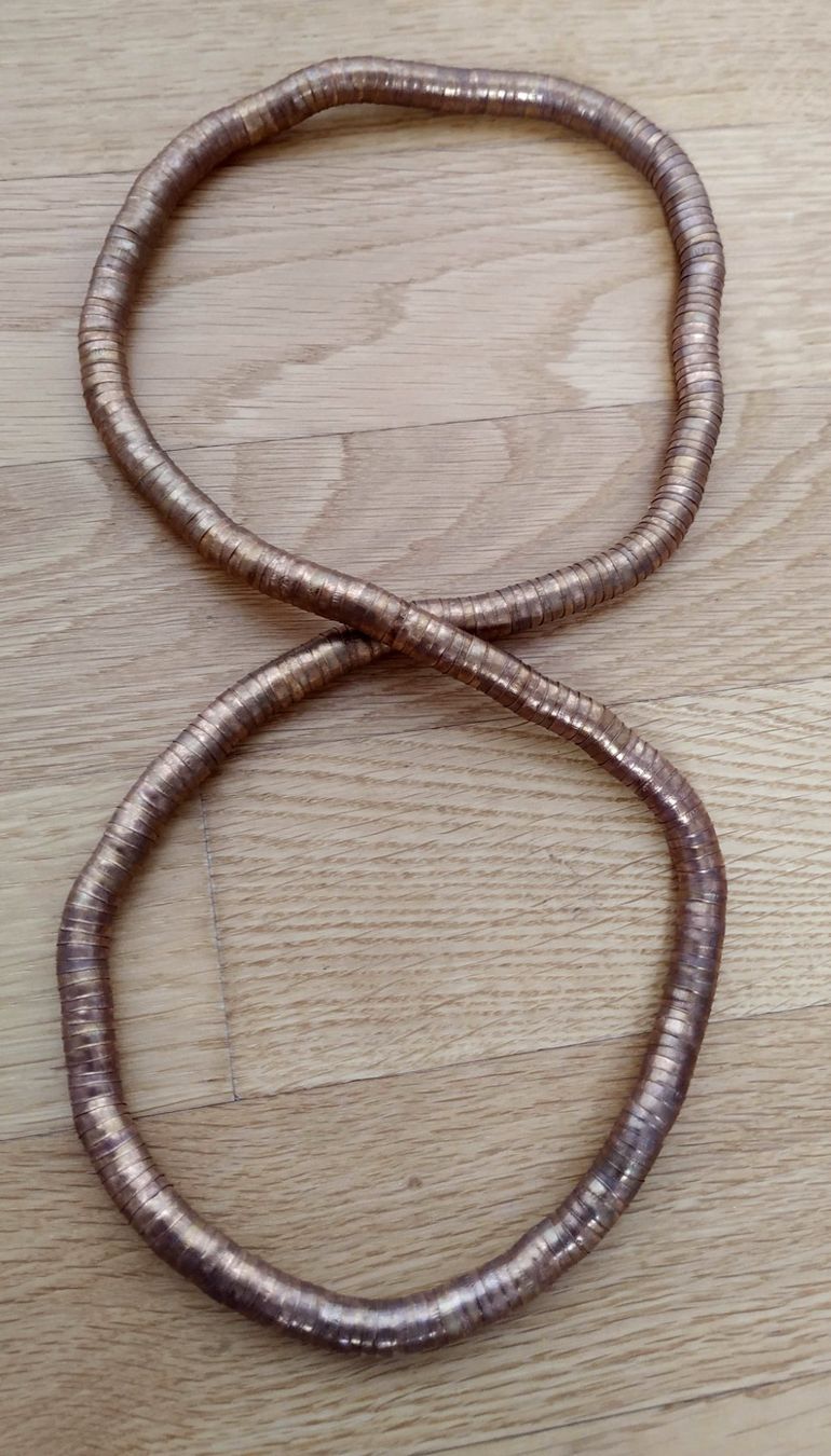 Catenine: Collier flexible cuivré. – Usato da Carouge GE venduto da for_8yym 2
