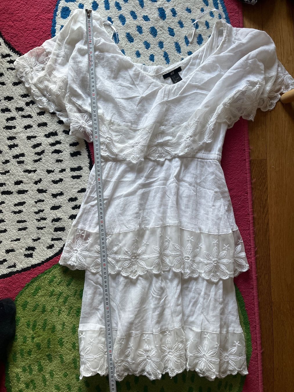 H&M Vestiti: Kleid, Weiss mit Spitze, 36, H&M – Usato da Solothurn venduto da Bobesch08 8