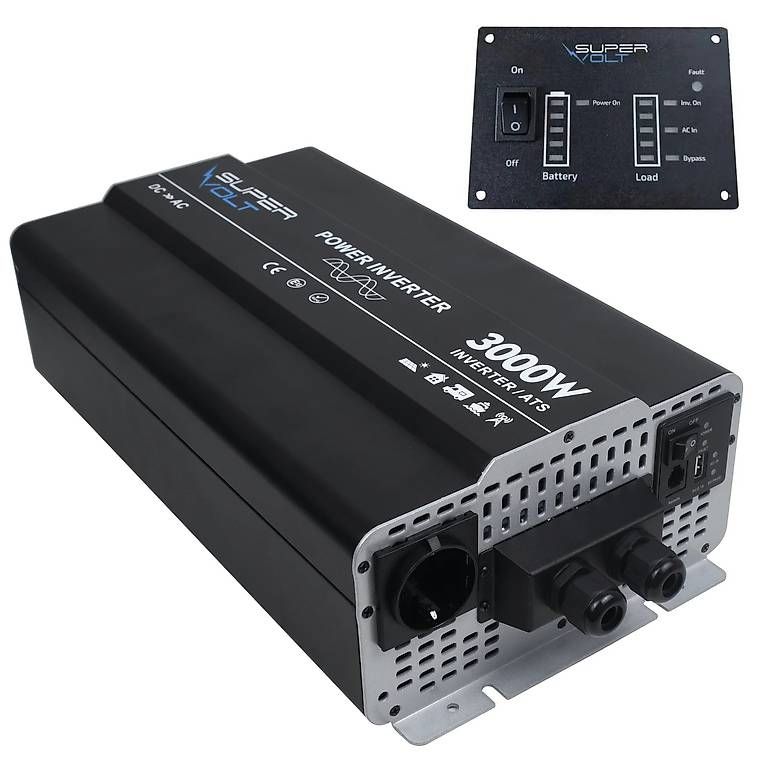 Wechselrichter: Supervolt 12V 3000W Wechselrichter – Gebraucht aus Bülach von CAMPTIVITY