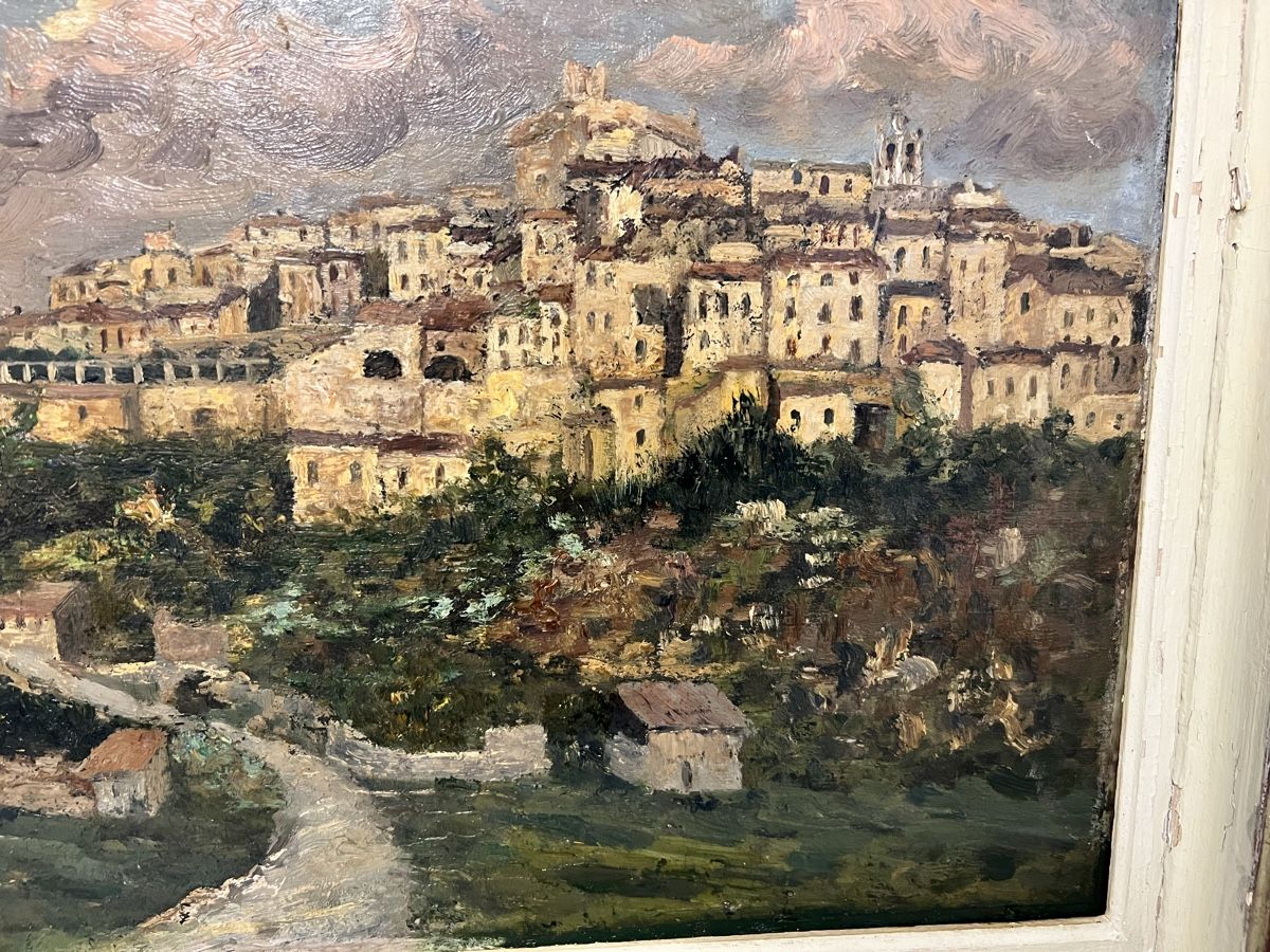 Tableaux: Fernand Patte 1857-1946 Gemälde Nice Landschaft – D'occasion à Hombrechtikon par vespa1954 2