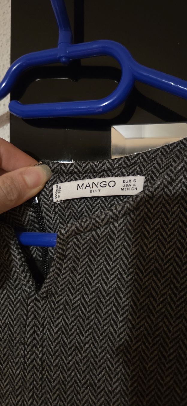 Mango Vestiti: Mango Etuikleid Tweed grau S – Usato da Horgen venduto da aiac0 1