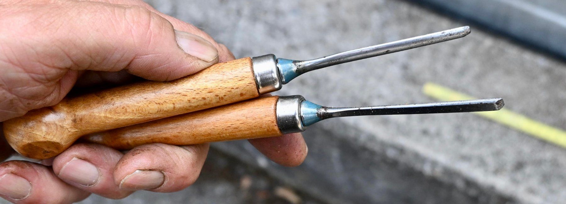 Tutti gli attrezzi: 2 VINTAGE Hohlmeissel klein – Usato da Pfaffhausen venduto da mono_rec 6