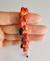 doppelte Huayruro Glücksbringer Sammen Armband, Neu