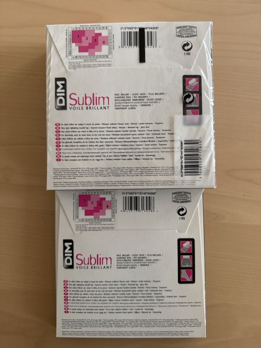 Dim Calze & Collant: NEU 4x DIM Sublim schwarz 15D Grösse 2 – Nuovo e nell'imballaggio originale da Zürich venduto da Esmeralda86 1