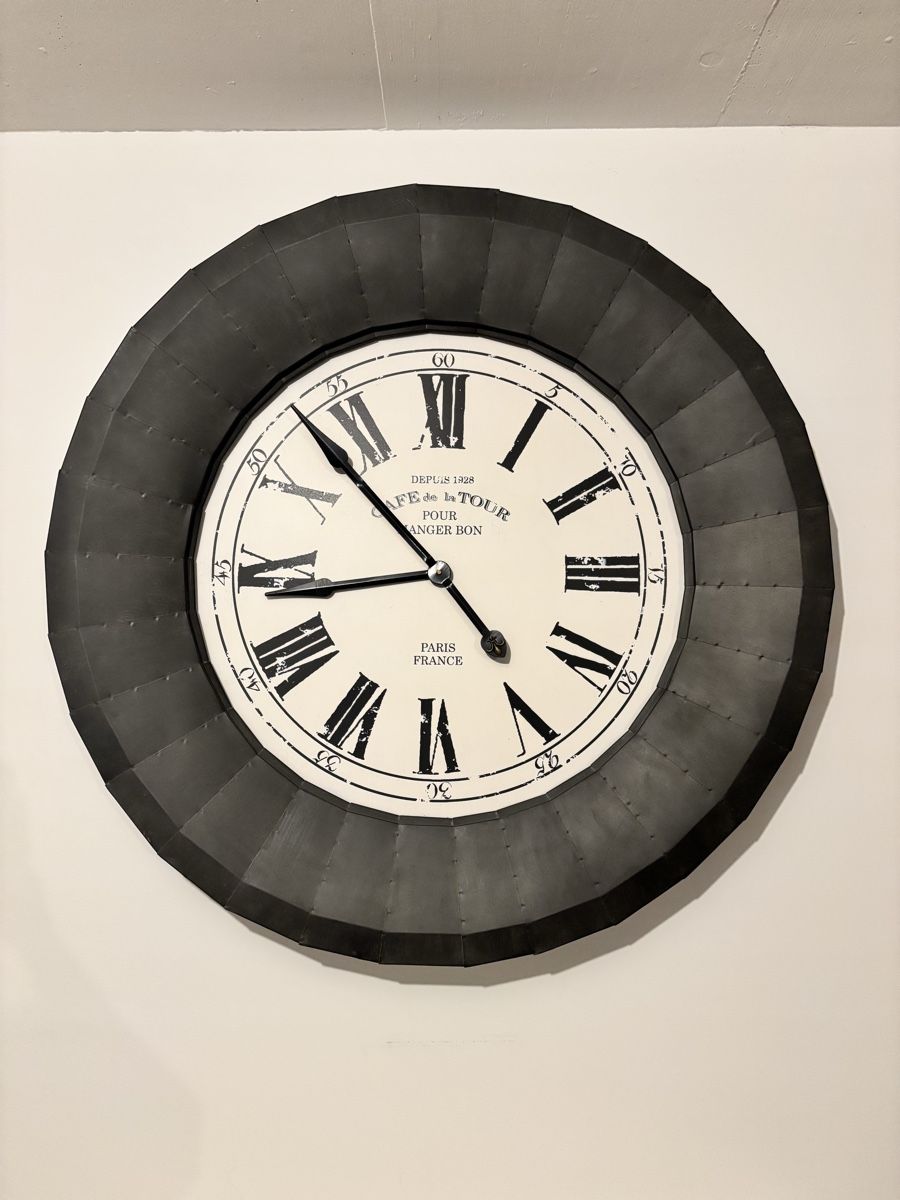 Orologi: Grosse Wanduhr, 110cm Durchmesser – Usato da Schlieren venduto da _jea_