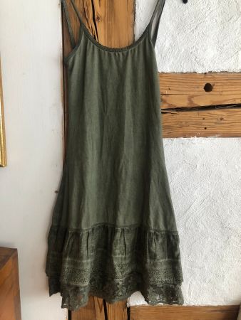 Nile Kleid oliv grün Spitze xs s 34 neu ungetragen