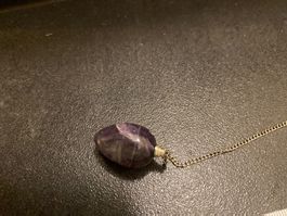 Amethyst Pendel mit Kette