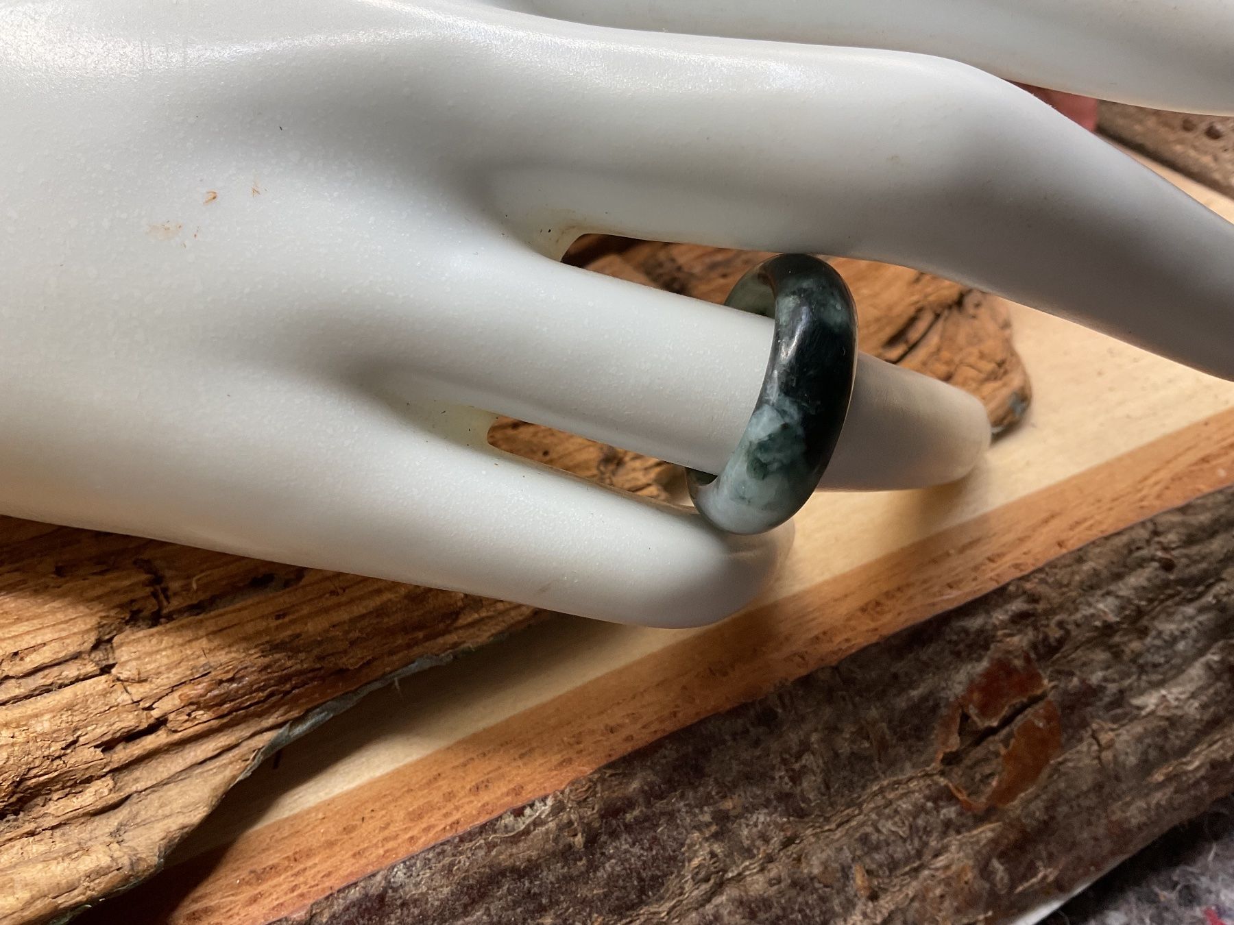 Anelli: Ring Myanmarjade grün, Gr. 55.5 – Nuovo (secondo la descrizione) da Luzern venduto da S.Kern01