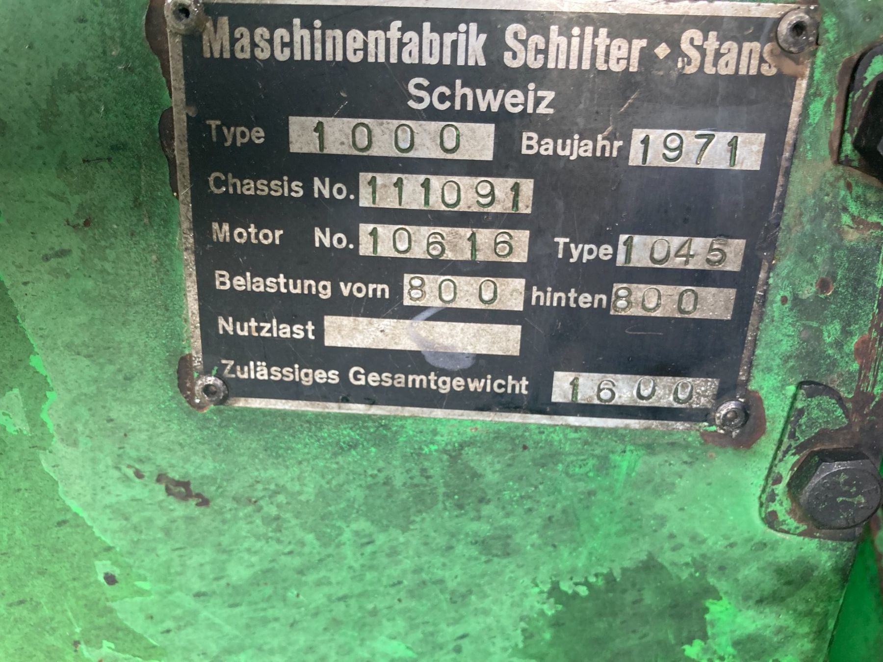 Nutzfahrzeuge: Tranporter Schilter 1000 neu ab MFK – Gebraucht aus Bauma von Hmuggi 7