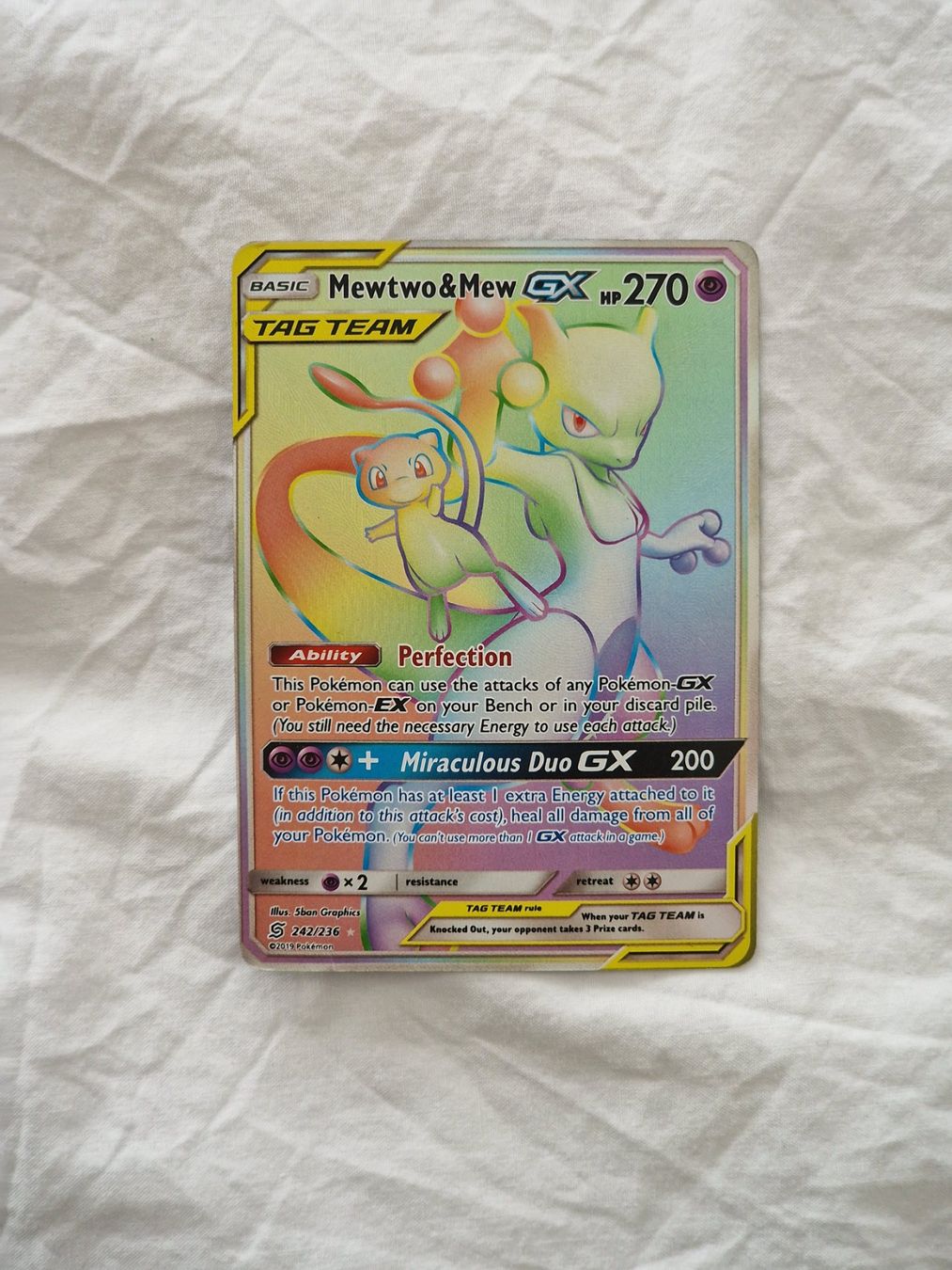 Pokémon Carte collezionabili: Mewtwo & Mew GX Tag Team 242 – Usato da Binningen venduto da oscark77 7
