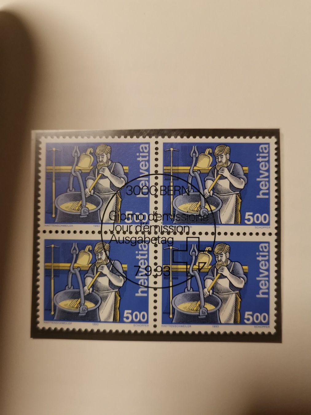 Tutti i francobolli: Briefmarken Schweiz 1990 - 1996, Einzelmarken, Viererblocks – Usato da Diessbach b. Büren venduto da eicrog 2