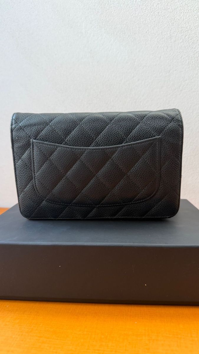 Chanel Borse da donna: Chanel Classic Timeless Wallet on Chain Black Caviar – Usato da Münchenstein venduto da watchpatrol 2