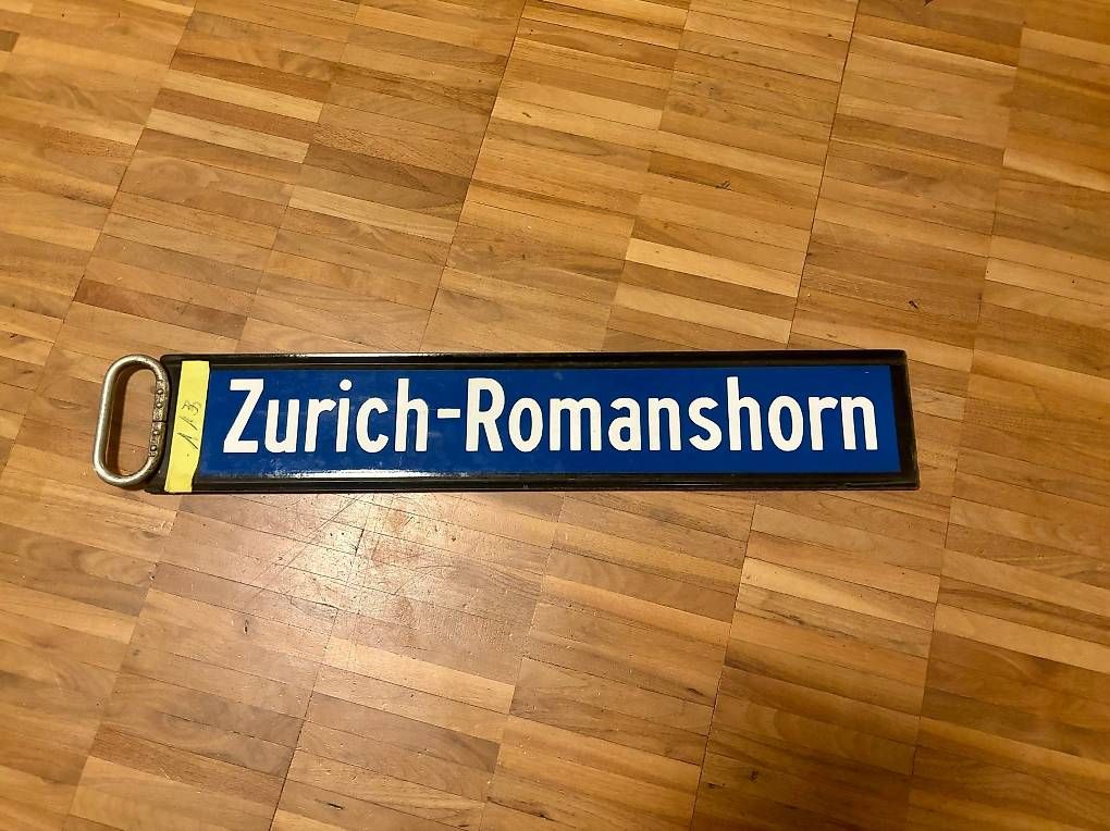 SBB/CFF/FFS Insegne: SBB Historisches Zuglaufschild – Usato da Zürich venduto da Masmek 1