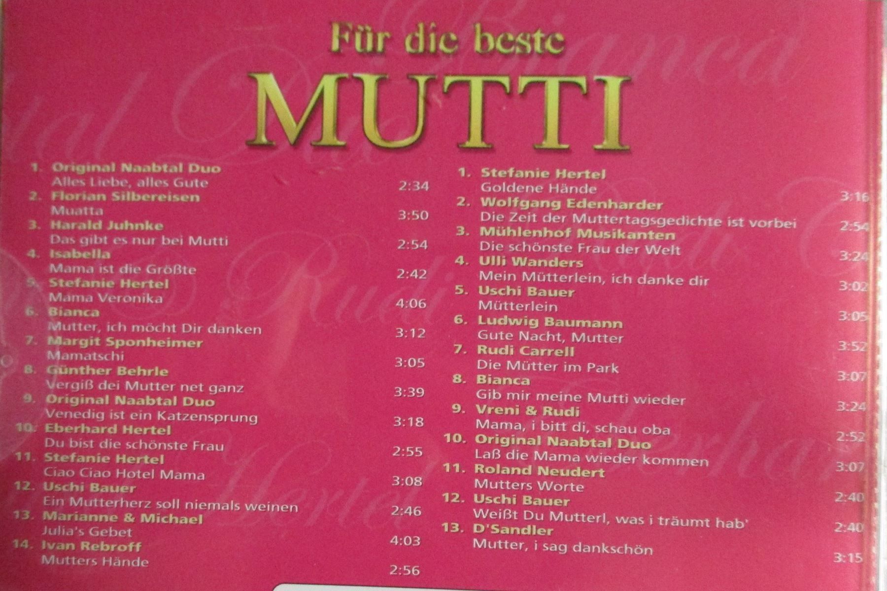CD: Für die beste Mutti / CD – Nuovo e nell'imballaggio originale da Flumenthal venduto da novbra 1