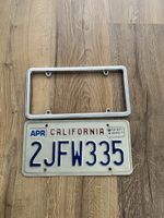 Auto Nummernschild Californien