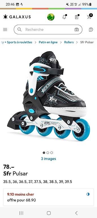 Pattini in linea & Pattini a rotelle: Roller enfant SFR pulsar – Usato da Corban venduto da fabjo2314 2
