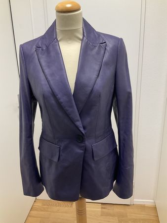 Riani Lederblazer lila Grösse 34 sehr guter Zustand
