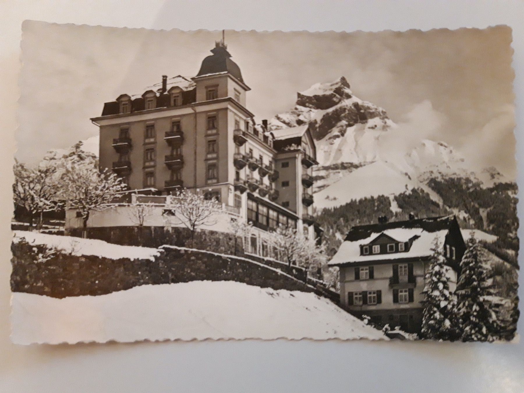 Cartoline postali: Engelberg Hotel Edelweiss – Usato da Sargans venduto da nicsam1815