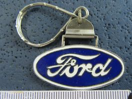 FORD AUTO LOGO SCHLÜSSELANHÄNGER ENAMEL METALIC FEIN