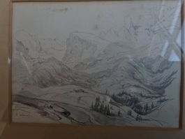 Zeichnung/Skizze von Alexandre Calame