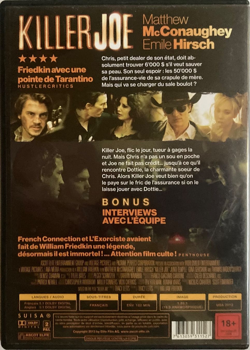 Alle DVDs: KILLER JOE – Gebraucht aus Poliez-Pittet von Newtown-Records 1