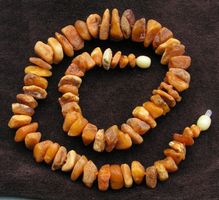 ♥ KETTE / BALTISCHER MEERES Bernstein / BUTTERSCOTCH ♥