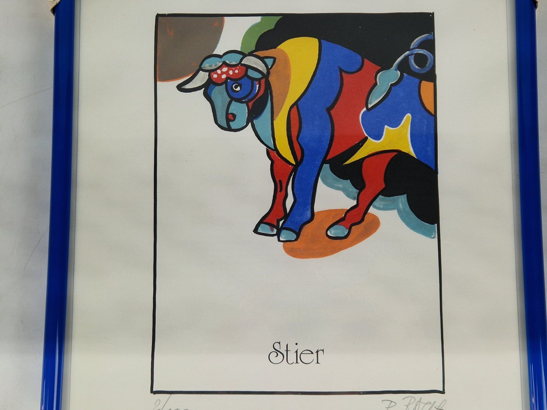 Posters & Illustrations: Kunstdruck "Sternzeichen Stier" - gerahmt – D'occasion à Muhen par Restwert_Muhen 1