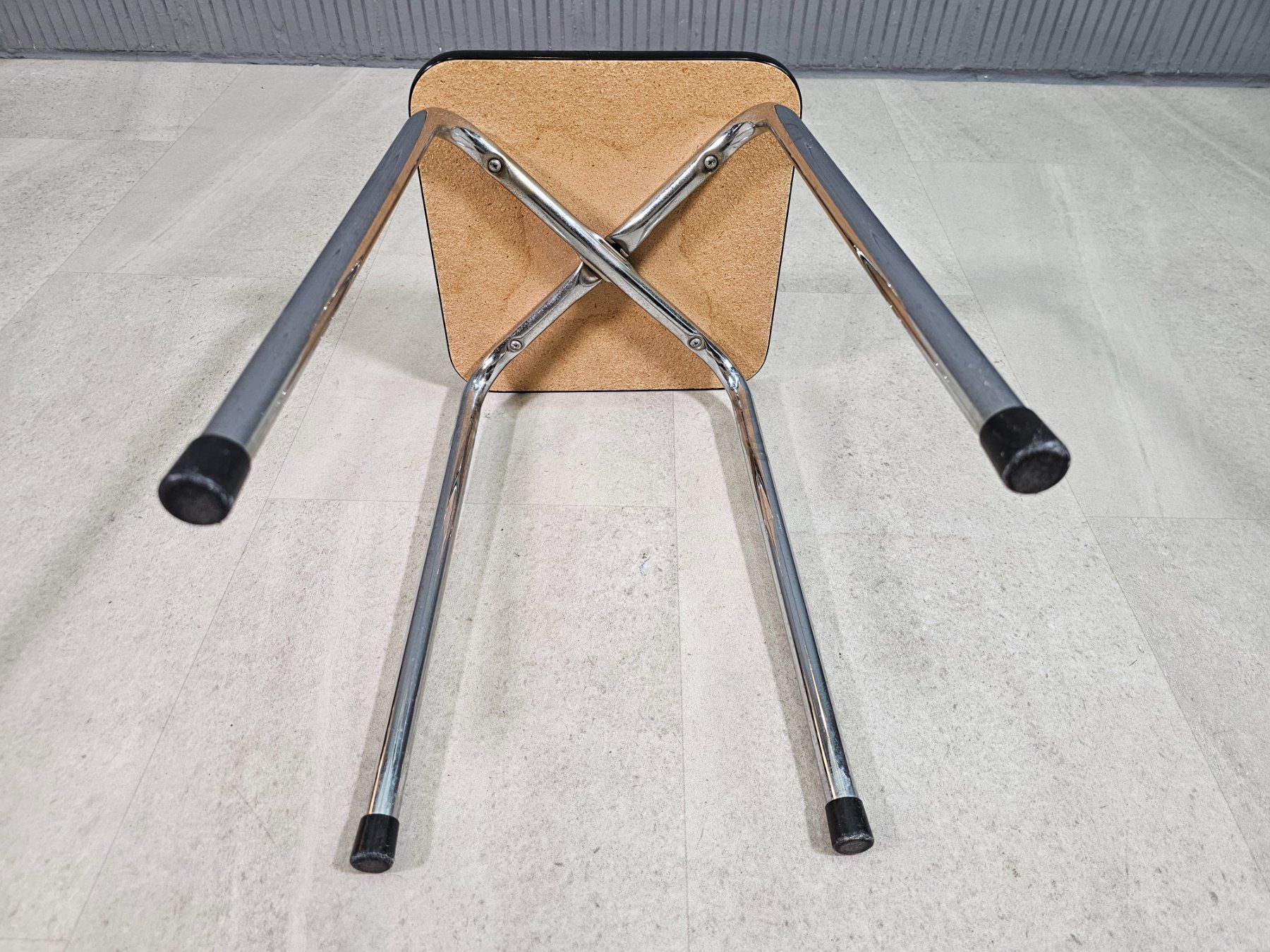Hocker: Kelco braun Küchenhocker, 1970 Tabouret, Schemel, Hocker – Gebraucht aus Nottwil von Wondewa-Shop 5