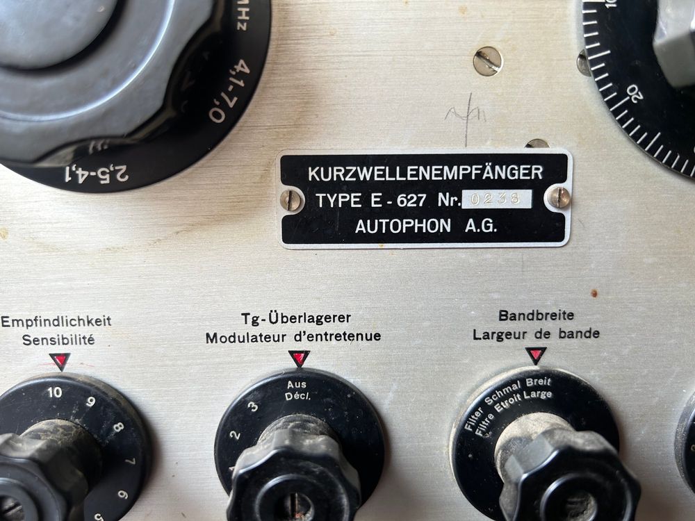 Funktechnik: Kurzwellenempfänger Autophon E-627 – Gebraucht aus Sugiez von brockicenter 1