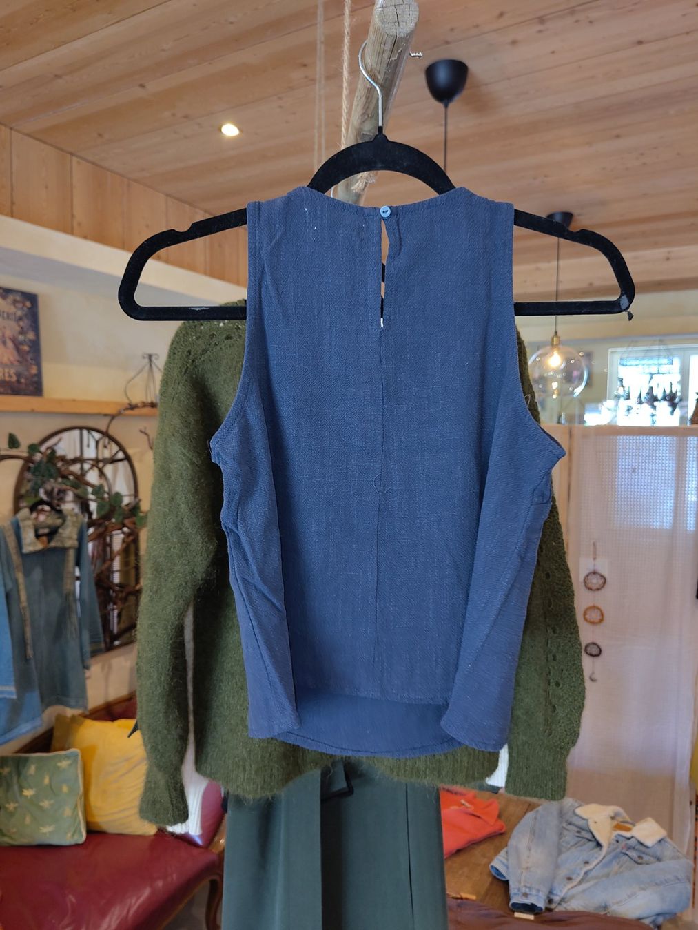Top: Alcott leinen top blau S – Usato da Losone venduto da ell_nora89 1