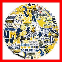 University of Michigan Stickerset College Football Aufkleber