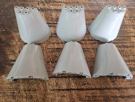 lego 47543 lot de 6 pièces Light Bluish Gray Cone Half