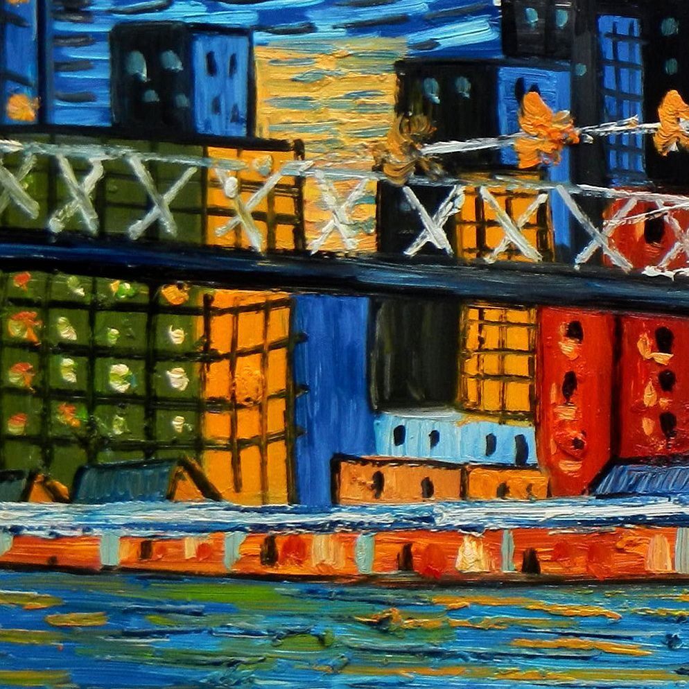 Riproduzioni & Creazioni: V. van Gogh Sternennacht New York – Nuovo (secondo la descrizione) da Larnaca venduto da KunstDepot24 2