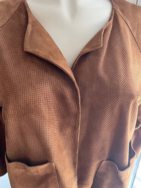 Giacche: Wildleder-Jacke, Gr. M, cognacfarben – Usato da Burgdorf venduto da wiwy51
