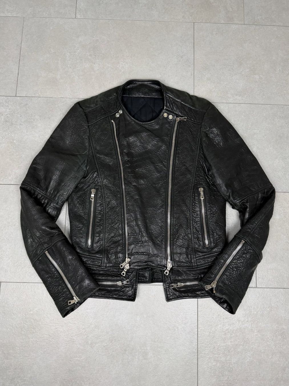 Balmain Jacken: Balmain FW18 Double-Zip Quilted Lambskin Biker Jacket – Gebraucht aus Biel/Bienne von sami0788480082