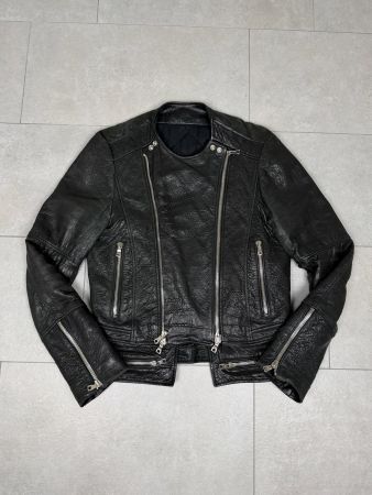 Balmain FW18 Double-Zip Quilted Lambskin Biker Jacket