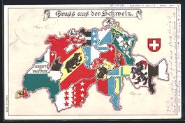 Schweiz, Die Kantone der Schweiz, Landka