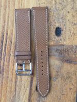 Bracelet montre Hermès cuir marron entrecorne 20 mm