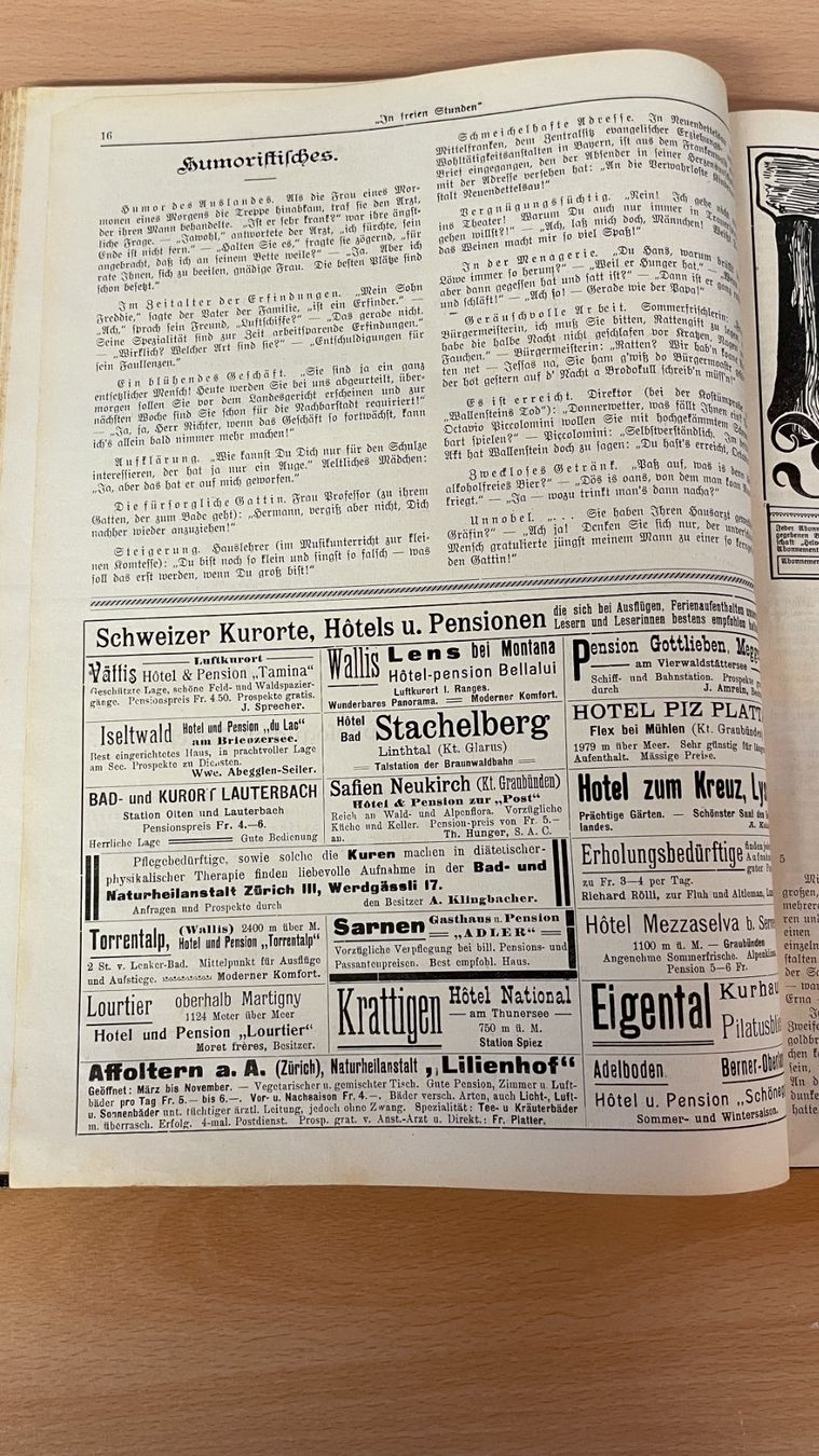 Bücher: In freien Stunden - 1909 – Gebraucht aus Glattfelden von markweb 5
