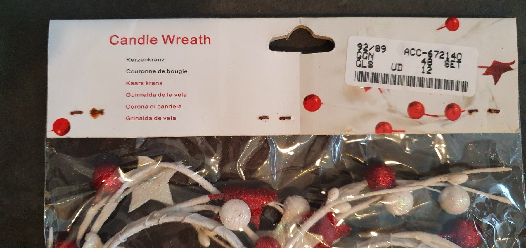 Palline natalizie: Couronne de bougie Noël – Nuovo (secondo la descrizione) da Prilly venduto da RoDyRe 2