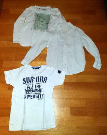 3er Set ( T-Shirts, Langarmshirt und Hemd), Grösse 134
