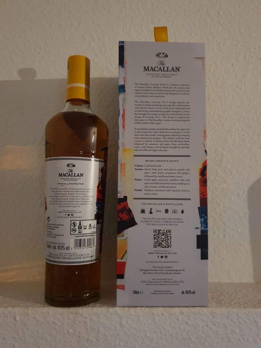 Macallan Bevande alcoliche: Macallan Concept 3 David Carson – Nuovo e nell'imballaggio originale da Langnau am Albis venduto da jer_pm72 1