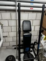 Hantelbank inkl. Gewichte